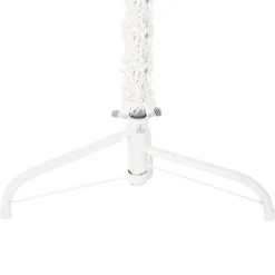 vidaXL Kunstkerstboom half met standaard smal 120 cm wit