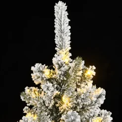 vidaXL Kunstkerstboom met 150 LED's en sneeuw 120 cm