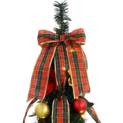 vidaXL Kunstkerstboom met 50 LED met standaard Groen 125 cm PVC