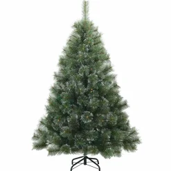 vidaXL Kunstkerstboom met 150 LED met standaard Groen 120 cm PE en PVC