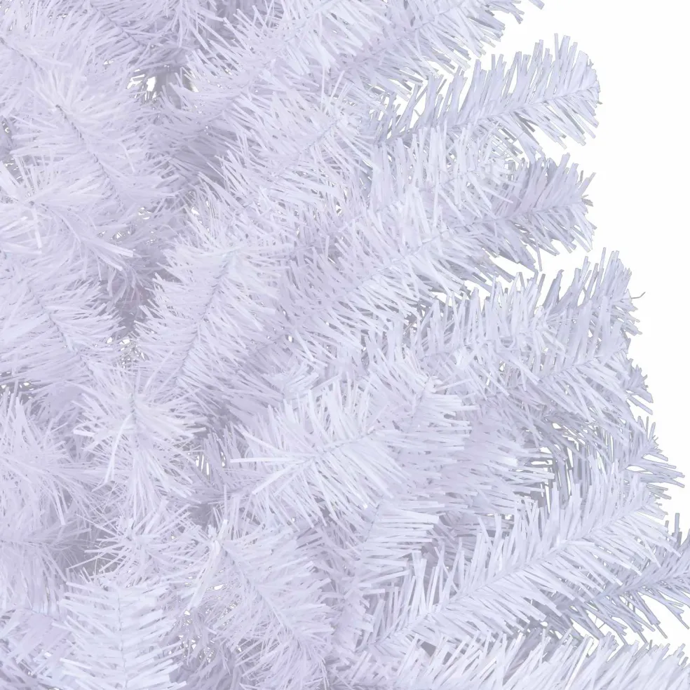 vidaXL Kunstkerstboom met 300 LED Wit 210 cm PVC en staal
