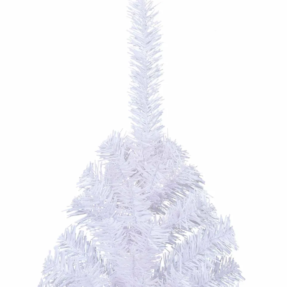 vidaXL Kunstkerstboom met 300 LED Wit 210 cm PVC en staal