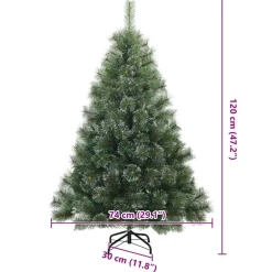 vidaXL Kunstkerstboom met 150 LED met standaard Groen 120 cm PE en PVC