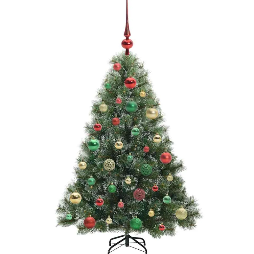 vidaXL Kunstkerstboom met 150 LED met standaard Groen 120 cm PE en PVC