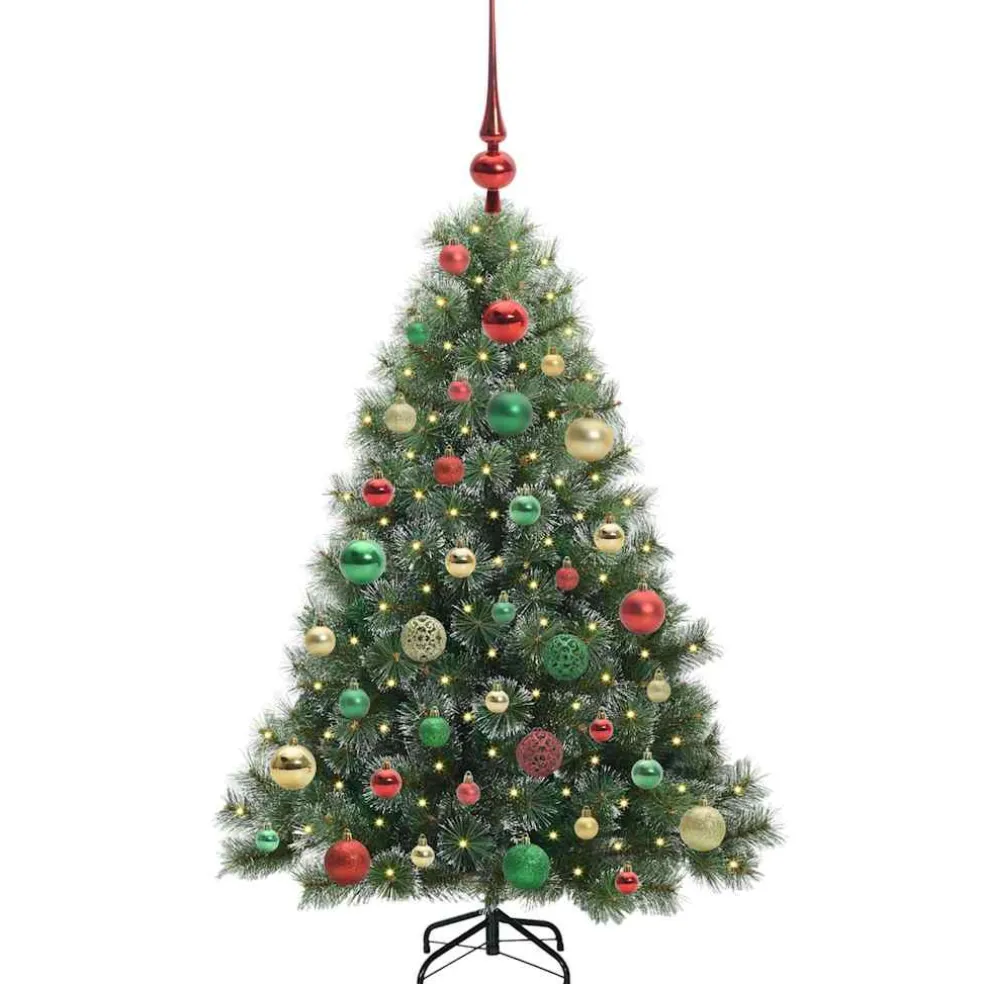 vidaXL Kunstkerstboom met 150 LED met standaard Groen 120 cm PE en PVC