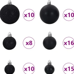 vidaXL Kunstkerstboom met 300 LED Wit 210 cm PVC en staal