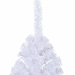 vidaXL Kunstkerstboom met 300 LED Wit 210 cm PVC en staal