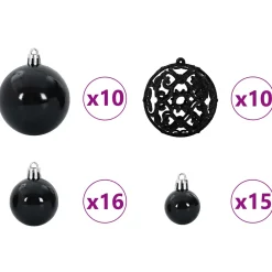 vidaXL Kunstkerstboom met 300 LED Wit 210 cm PVC en staal