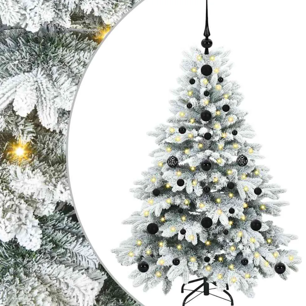 vidaXL Kunstkerstboom met 150 LED met standaard Wit 120 cm PE en PVC