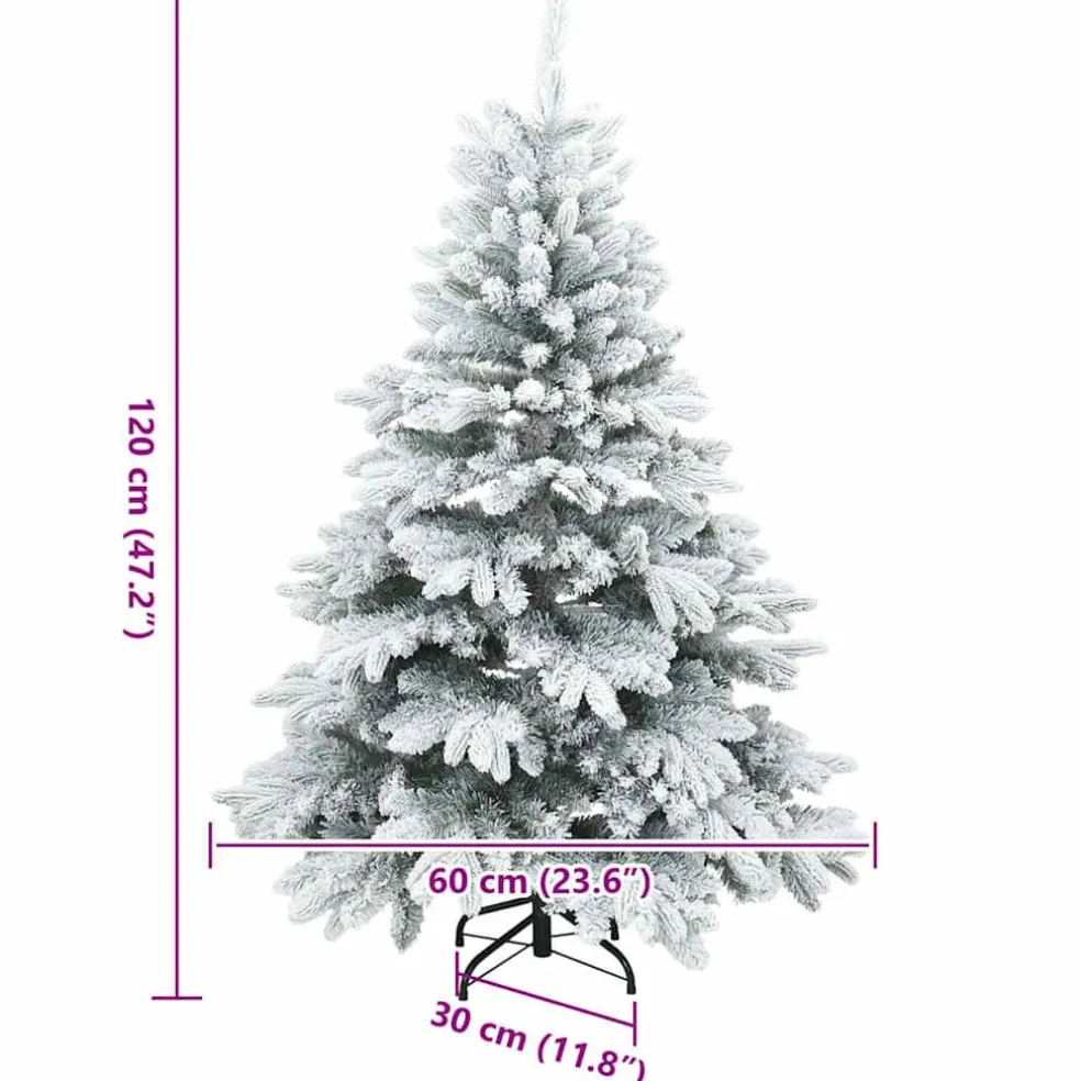 vidaXL Kunstkerstboom met 150 LED met standaard Wit 120 cm PE en PVC