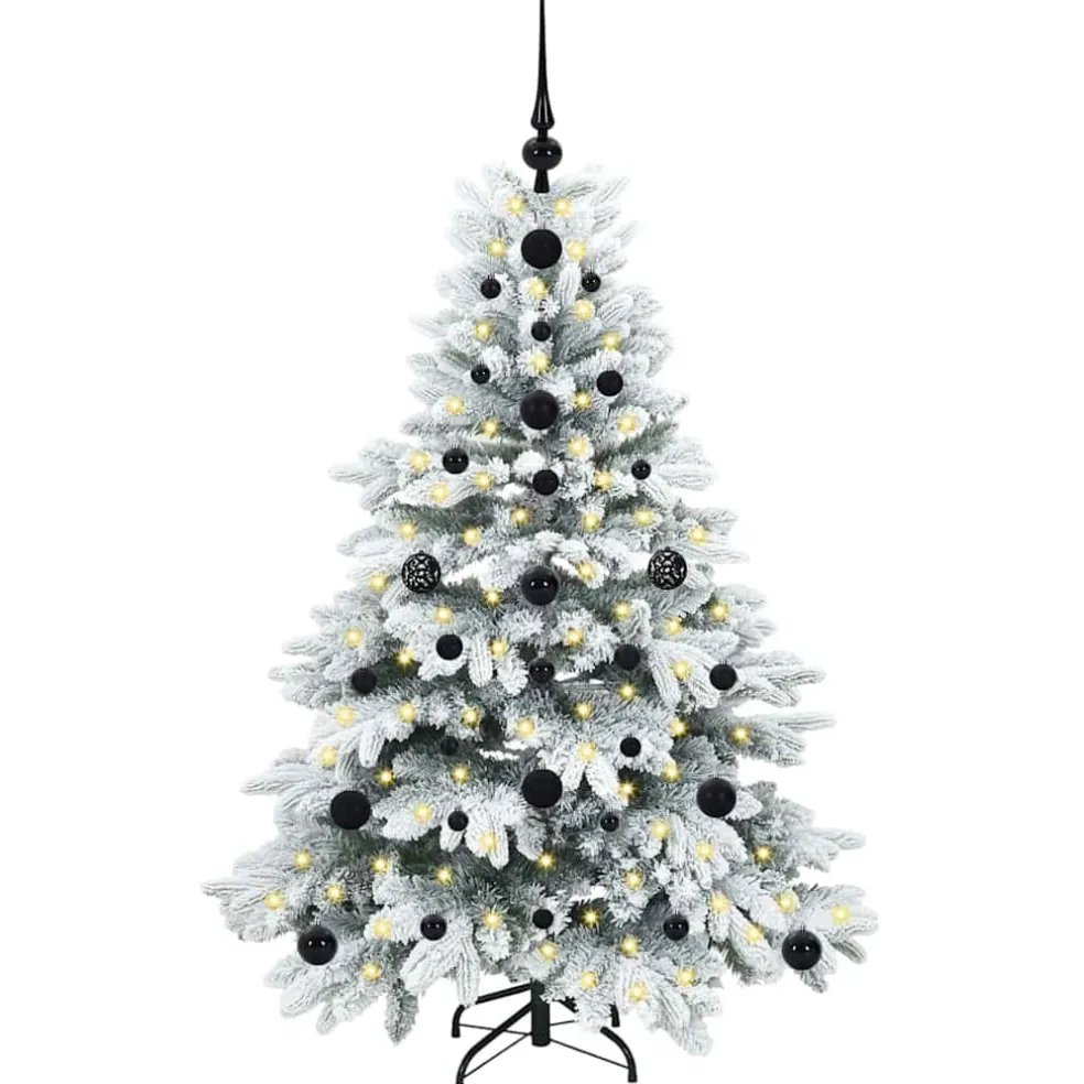 vidaXL Kunstkerstboom met 150 LED met standaard Wit 120 cm PE en PVC
