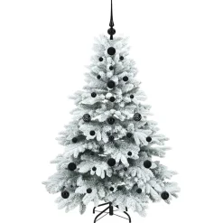 vidaXL Kunstkerstboom met 150 LED met standaard Wit 120 cm PE en PVC