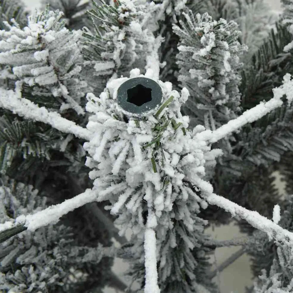 vidaXL Kunstkerstboom met 150 LED met standaard Wit 120 cm PE en PVC