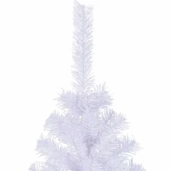 vidaXL Kunstkerstboom met 300 LED Wit 180 cm PVC en staal
