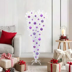 vidaXL Kunstkerstboom met 150 LED Wit 120 cm PVC en Staal