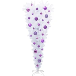 vidaXL Kunstkerstboom met 150 LED Wit 120 cm PVC en Staal