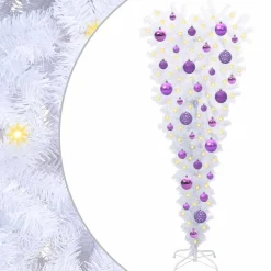 vidaXL Kunstkerstboom met 150 LED Wit 120 cm PVC en Staal