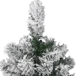 vidaXL Kunstkerstboom met scharnieren en sneeuw 120 cm