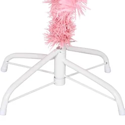 vidaXL Kunstkerstboom met standaard 150 cm PVC roze