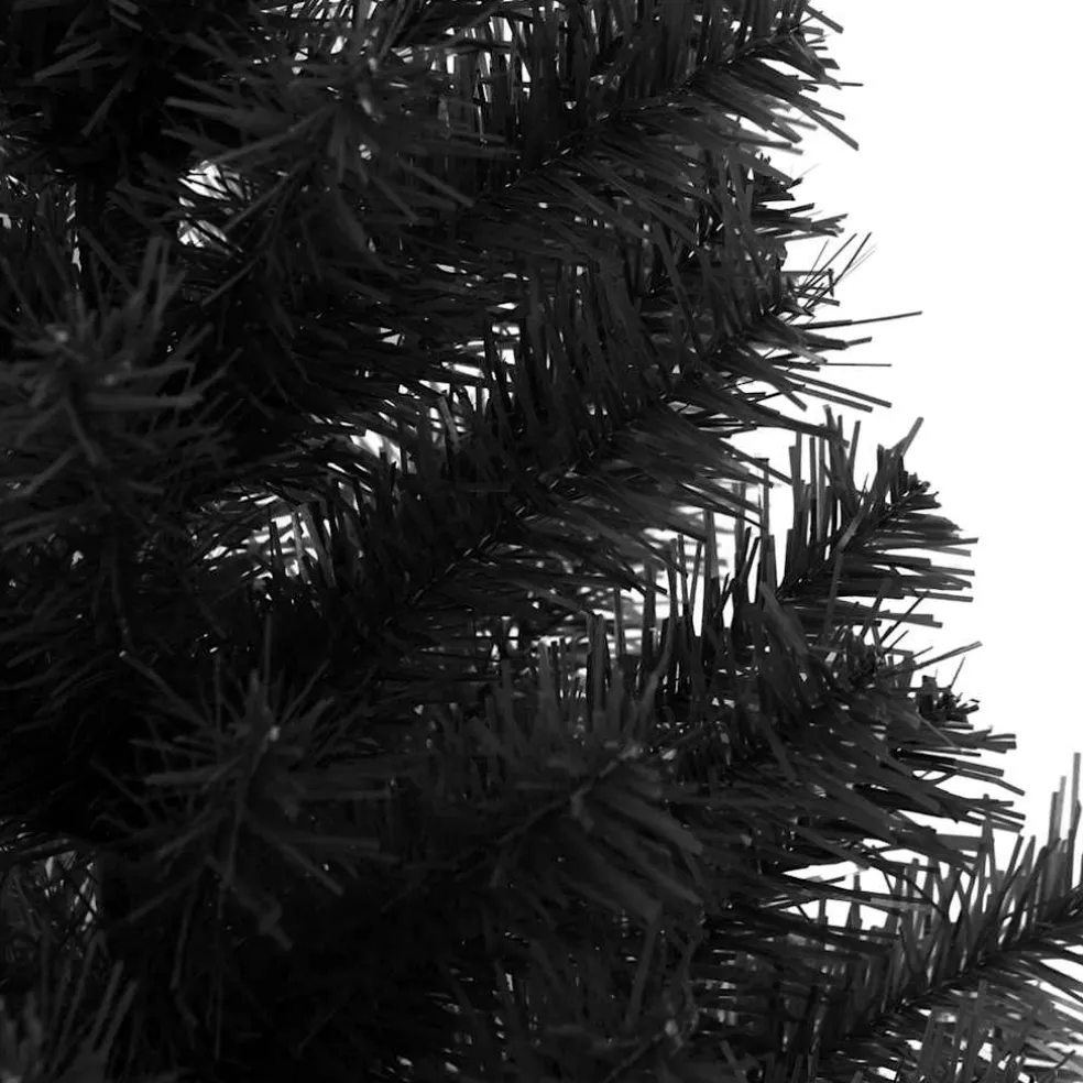 vidaXL Kunstkerstboom met standaard 150 cm PVC zwart