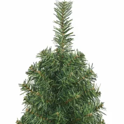 vidaXL Kunstkerstboom met standaard smal 150 cm PVC groen
