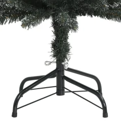 vidaXL Kunstkerstboom met standaard smal 120 cm PVC groen