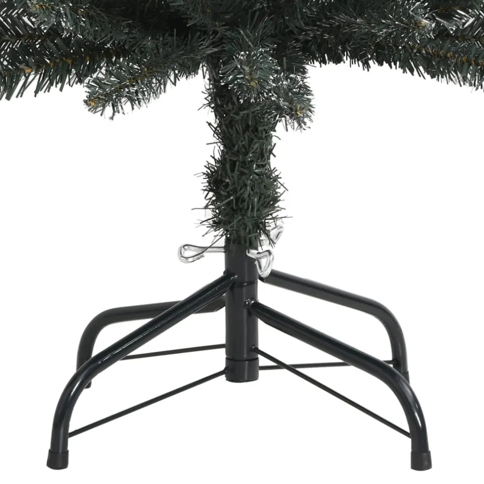vidaXL Kunstkerstboom met standaard smal 120 cm PVC groen