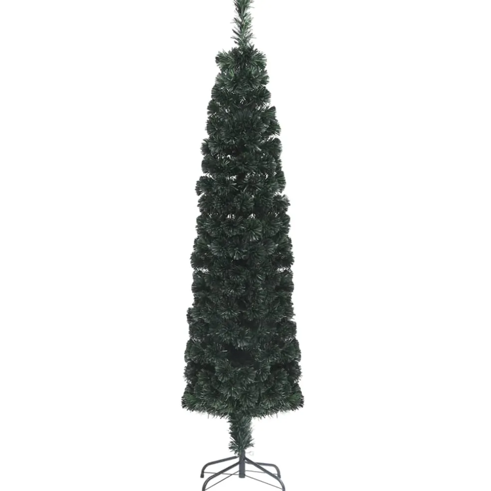 vidaXL Kunstkerstboom met standaard smal 120 cm glasvezel