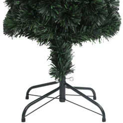vidaXL Kunstkerstboom met standaard smal 120 cm glasvezel