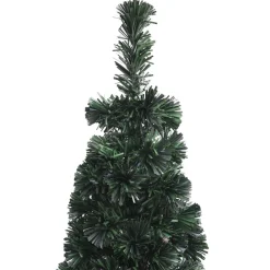 vidaXL Kunstkerstboom met standaard smal 120 cm glasvezel