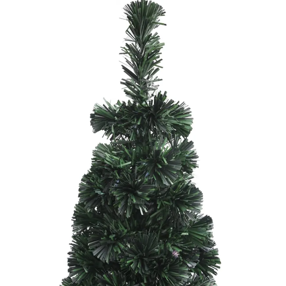 vidaXL Kunstkerstboom met standaard smal 120 cm glasvezel