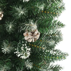 vidaXL Kunstkerstboom met standaard smal 120 cm PVC