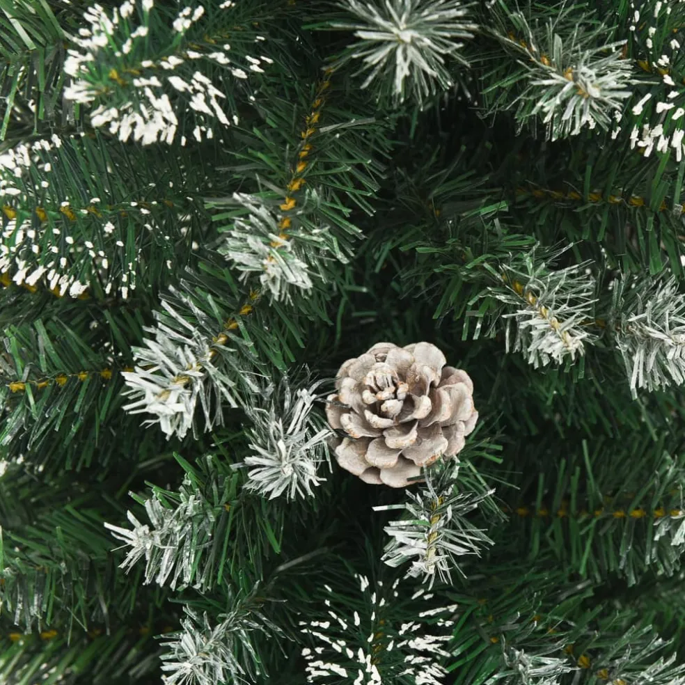 vidaXL Kunstkerstboom met standaard smal 120 cm PVC
