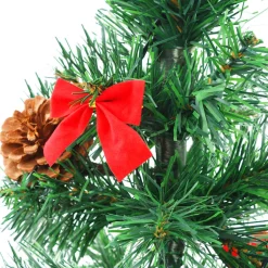 vidaXL Kunstkerstboom met verlichting en kerstballen 64 cm groen