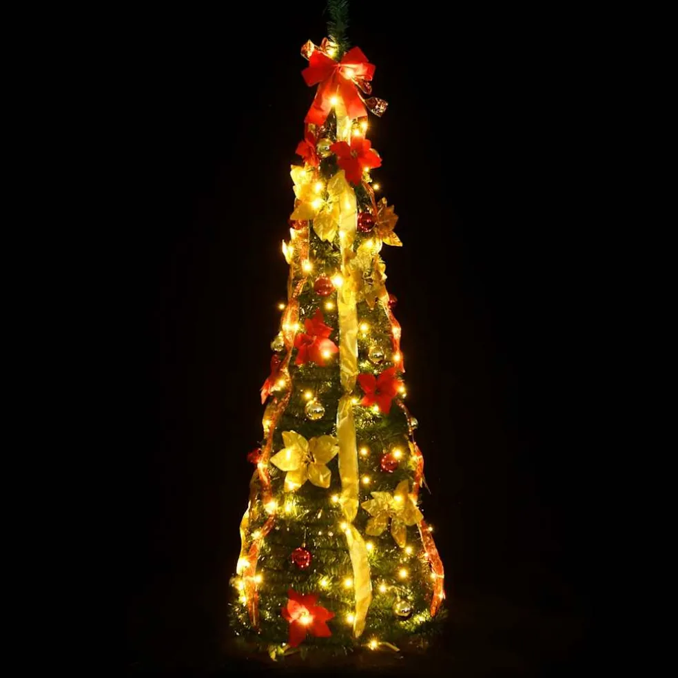 vidaXL Kunstkerstboom pop-up 50 LED's 120 cm groen