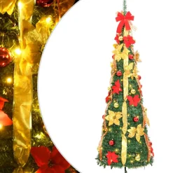 vidaXL Kunstkerstboom pop-up 50 LED's 120 cm groen