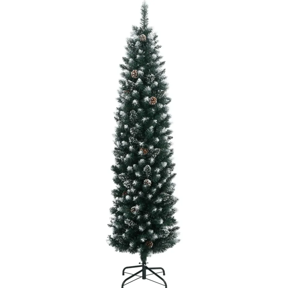 vidaXL Kunstkerstboom smal met 150 LED's 120 cm