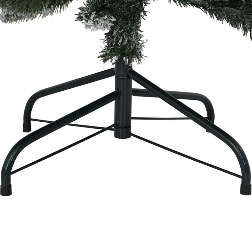 vidaXL Kunstkerstboom Wit 120 cm PVC en Plastic en Staal en PE