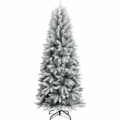 vidaXL Kunstkerstboom Wit 120 cm PVC en Plastic en Staal en PE