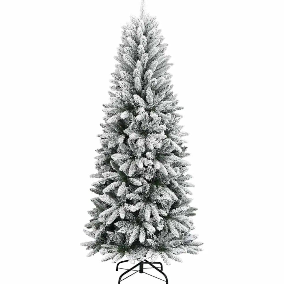 vidaXL Kunstkerstboom Wit 120 cm PVC en Plastic en Staal en PE