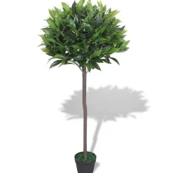 vidaXL Kunst laurierboom plant met pot 125 cm groen
