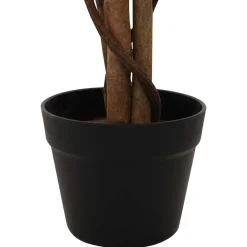 vidaXL Kunstmatige Ahornboom Rood 80 x 16 x 120 cm Stof en Hout