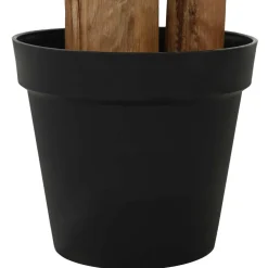 vidaXL Kunstmatige banaanboom Groen 125 x 25 x 250 cm Stof en Bamboe