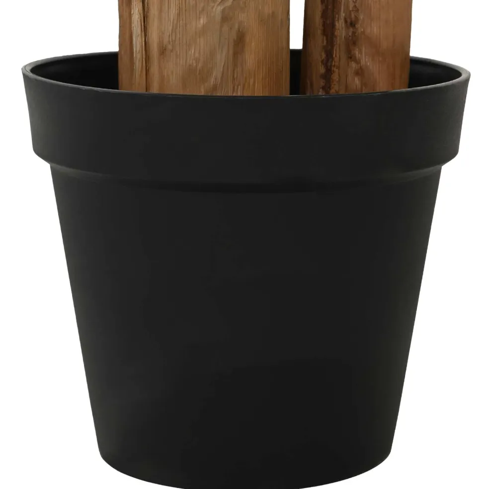 vidaXL Kunstmatige banaanboom Groen 125 x 25 x 250 cm Stof en Bamboe