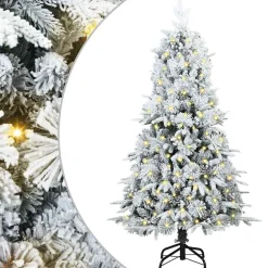 vidaXL Kunstmatige Inklapbare Kerstboom Groen 120 cm PE en PVC
