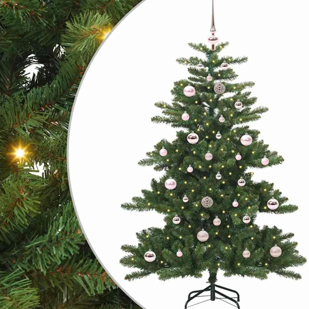 vidaXL Kunstmatige Inklapbare Kerstboom Groen 150 cm PVC en staal
