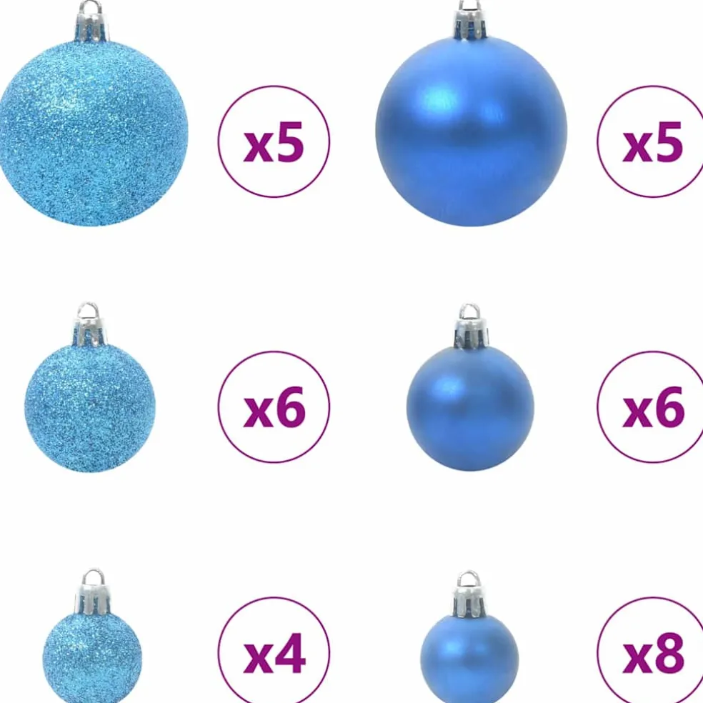 vidaXL Kunstmatige Inklapbare Kerstboom 150 LED's Groen en Wit 120 cm