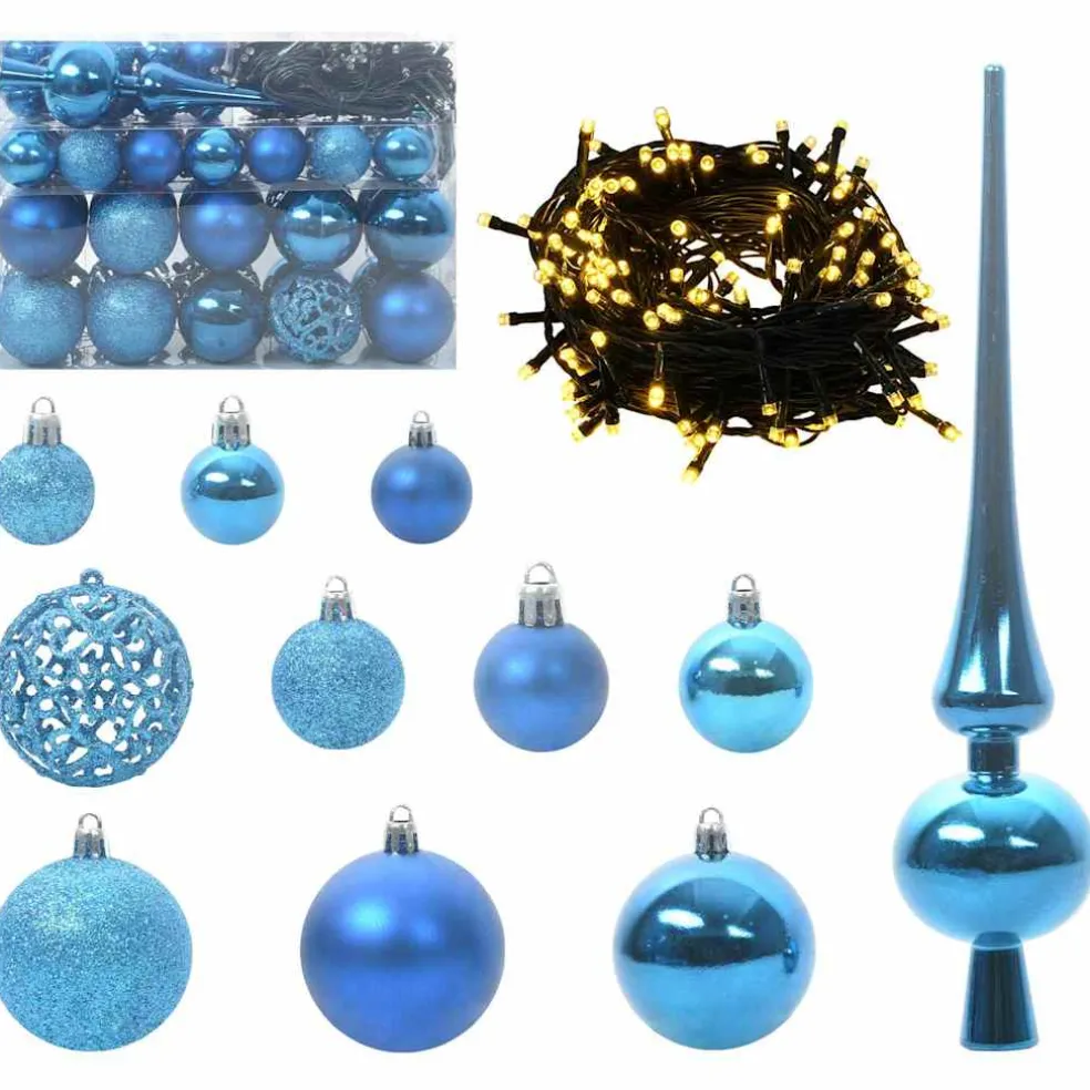 vidaXL Kunstmatige Inklapbare Kerstboom 150 LED's Groen en Wit 120 cm