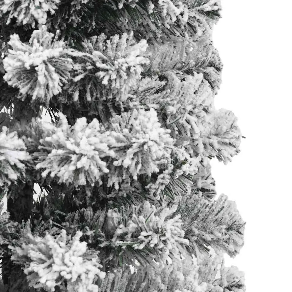 vidaXL Kunstmatige Inklapbare Kerstboom 150 LED's Groen en Wit 120 cm