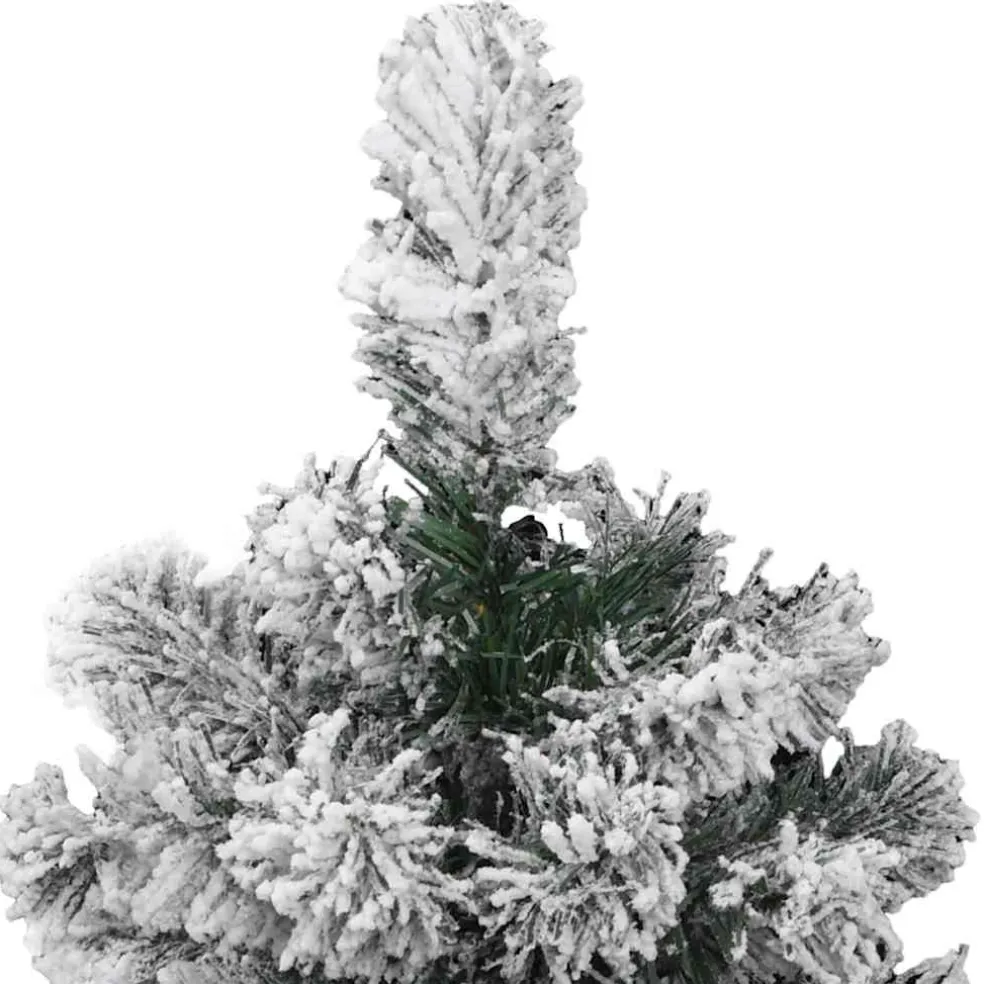 vidaXL Kunstmatige Inklapbare Kerstboom 150 LED's Groen en Wit 120 cm